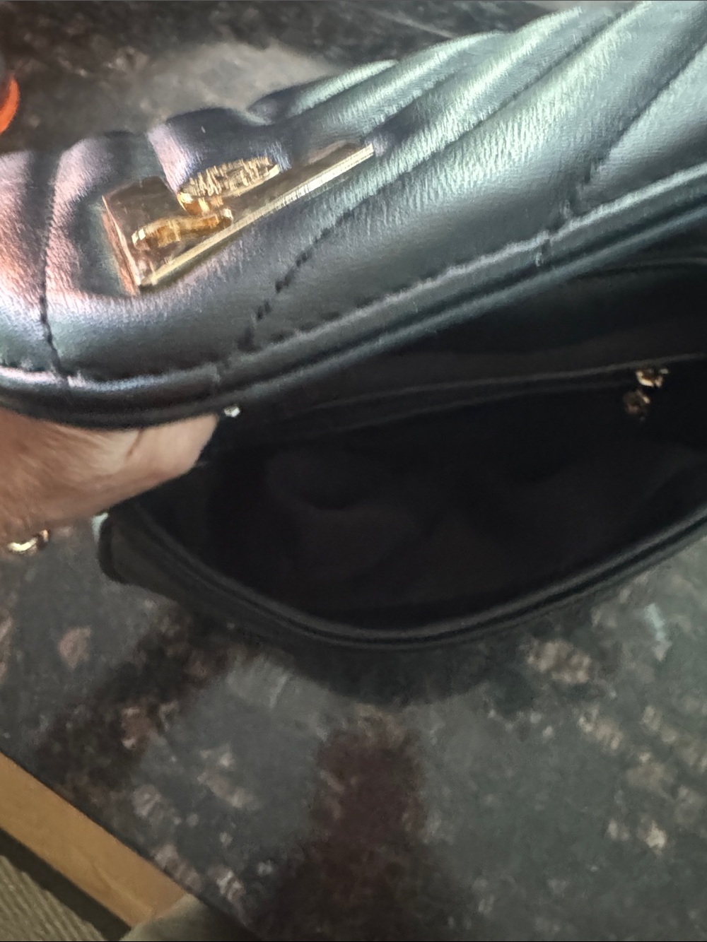 Valentino Black Quilted Leather Crossbody with Detachable Coin Pouch - Picture 5 of 7